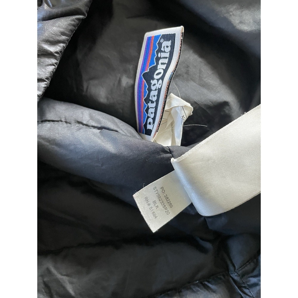 Patagonia Kids Size 10 Black Puffer Jacket Long Sleeve Full Zip - Picture 5 of 6